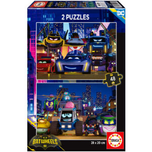 Puzzle 2 x 48 el. Batwheels