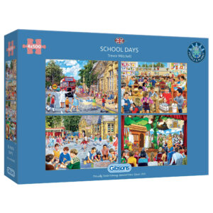 Puzzle 4 x 500 el. Szkolne dni