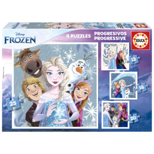 Puzzle 12 el. + 16 el. + 20 el. + 25 el. Kraina Lodu