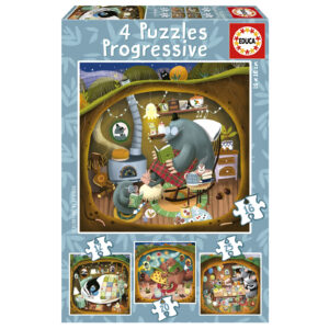 Puzzle 12 el. + 16 el. + 20 el. + 25 el. Leśne opowieści