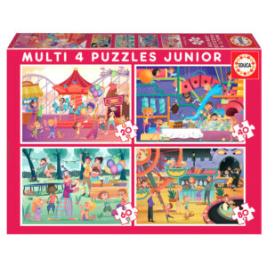 Puzzle 20 el. + 40 el. + 60 el. + 80 el. Zabawa