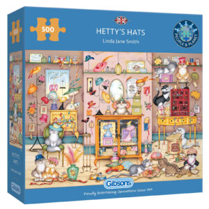 Puzzle 500 el. Kapelusze dla kotów