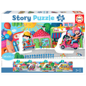 Puzzle 26 el. Miejskie pojazdy (panorama)
