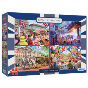 Puzzle 4 x 500 el. Obchody koronacji Elżbiety II