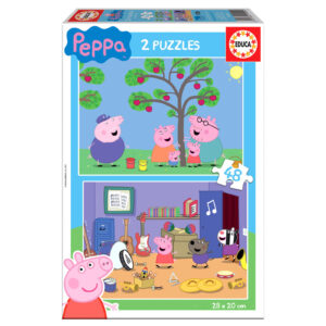 Puzzle 2 x 48 el. Świnka Peppa