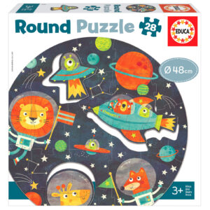 Puzzle 28 el. Kosmos (okrągłe)