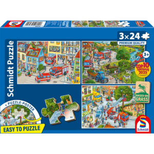 PQ Puzzle 3 x 24 el. Straż pożarna