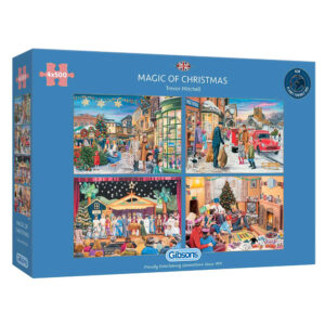 Puzzle 4 x 500 el. Magia świąt Bożego Narodzenia