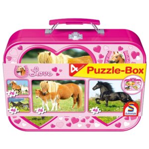 Puzzle 2 x 26 + 2 x 48 WALIZKA Love / Konie