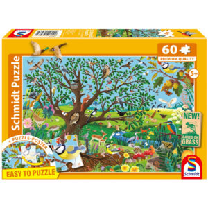 PQ Puzzle 60 el. Zwierzęta w ogrodzie