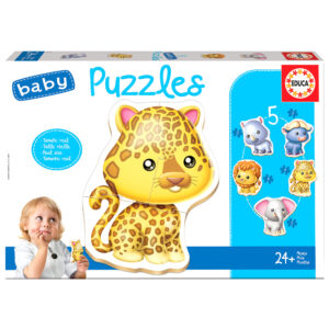 Puzzle 3-5 el. Dzikie zwierzęta