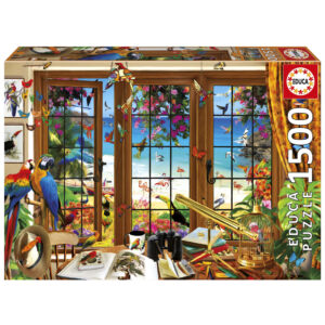 Puzzle 1500 el. Okno obserwatora ptaków