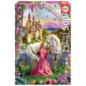 Puzzle 500 el. Wróżka i jednorożec