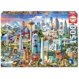 Puzzle 1500 el. Symbole Ameryki Północnej
