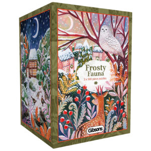 Puzzle 3 x 500 el. Mroźna fauna