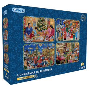 Puzzle 4 x 500 el. Niezapomniane święta Bożego Narodzenia