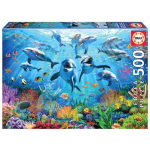 Puzzle 500 el. Delfiny