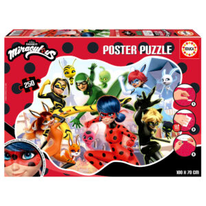 Puzzle 250 el. Miraculous: Biedronka i Czarny Kot