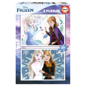 Puzzle 2 x 20 el. Kraina Lodu