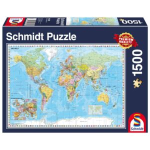 PQ Puzzle 1500 el. Mapa świata